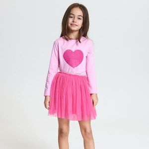 Sinsay - Souprava trička a sukně - Růžová obraz