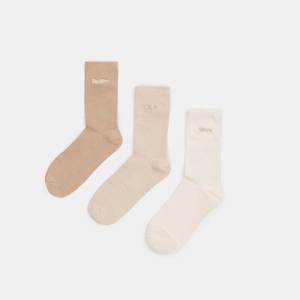 Sinsay - Sada 3 párů ponožek - Béžová obraz