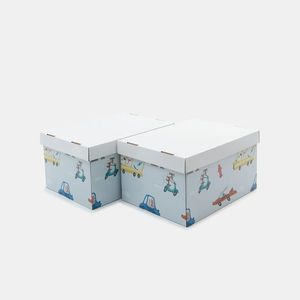 Sinsay - Úložné boxy 2 ks - Modrá obraz