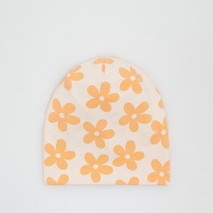 Reserved - Květovaná čepice s vysokým podílem bavlny - Oranžová obraz