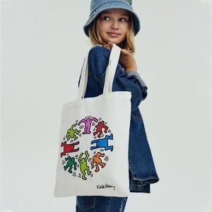 Reserved - Mikina Keith Haring - Krémová obraz