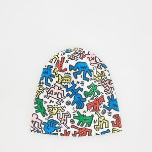 Reserved - Čepice Keith Haring - Bílá obraz