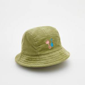 Reserved - Manšestrový klobouk bucket hat - Zelená obraz