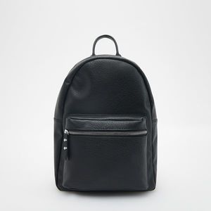 Reserved - Koženkový batoh - Černý obraz