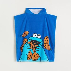 Reserved - Osuška s kapucí Cookie Monster - Modrá obraz
