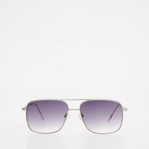 Reserved - Sluneční brýle aviator - Stříbrná obraz