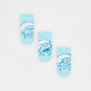 Reserved - Sada 3 párů ponožek The Smurfs - Modrá obraz