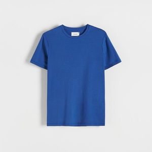 Reserved - Tričko střihu regular s vysokým podílem Tencel™ Modalu - Tmavomodrá obraz