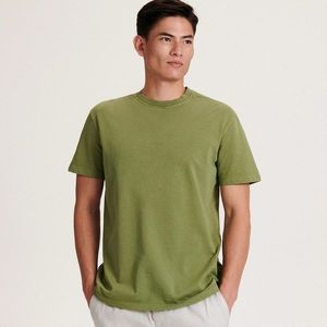 Reserved - Tričko s vyšíváním regular fit - Zelená obraz