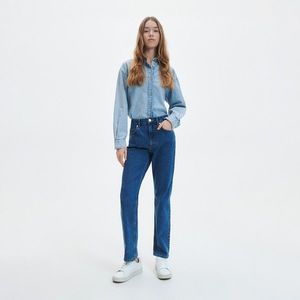 Reserved - Kalhoty s vysokým podílem recyklované bavlny - Modrá obraz