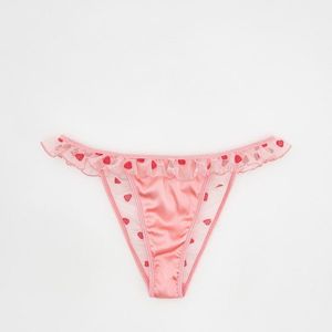 Reserved - Kalhotky s vsadkou s vysokým podílem hedvábí - Růžová obraz