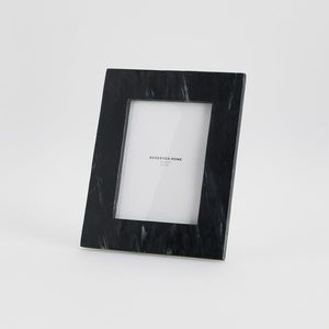 Reserved - Mramorový rámeček se širokým okrajem - Černý obraz
