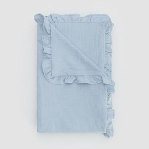 Reserved - Mušelínový přehoz na postel - Modrá obraz