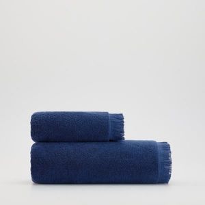Reserved - Bavlněný ručník s třásněmi - Modrá obraz