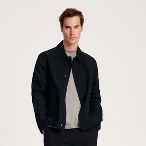 Reserved - Košilová bunda s límcem - Černý obraz