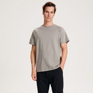 Reserved - Bavlněné tričko střihu regular - Světle šedá obraz