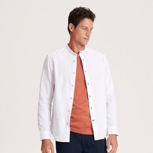 Reserved - Košile slim fit se stojáčkem - Bílá obraz