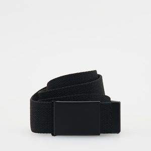 Reserved - Pásek z popruhové tkaniny se sponou - Černý obraz