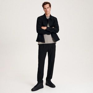 Reserved - Kalhoty chino s nažehlenými puky - Černý obraz