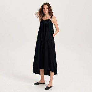 Reserved - Maxi šaty s vysokým podílem EcoVero™ - Černý obraz