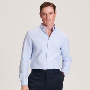 Reserved - Bavlněná košile regular fit - Modrá obraz