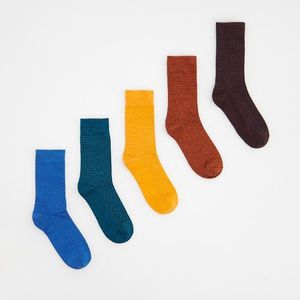 Reserved - Sada 5 párů ponožek - Bordó obraz