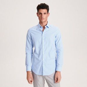 Reserved - Proužkovaná košile slim fit - Modrá obraz