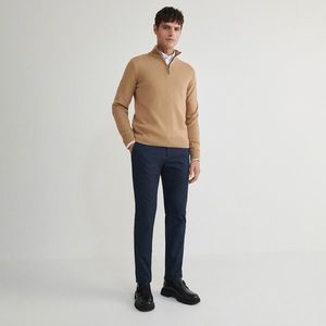 Reserved - Kalhoty chino slim fit - Modrá obraz