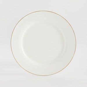Reserved - Porcelánový talíř s lemem - Bílá obraz