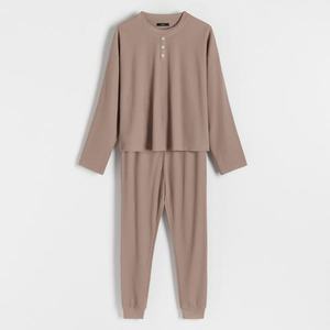 Reserved - Dvoudílné pyžamo s bavlnou - Fialová obraz