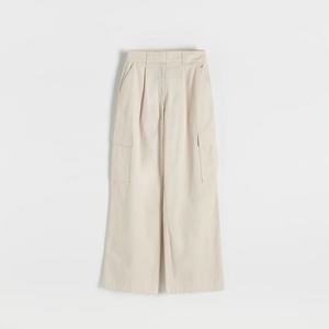 Reserved - Kalhoty s cargo kapsami - Béžová obraz