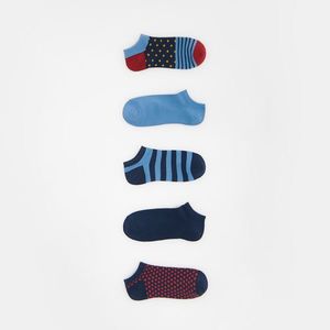 Reserved - Sada 5 párů ponožek - Tmavomodrá obraz