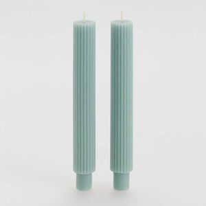 Reserved - Drážkovaná svíčka 2 pack - Zelená obraz