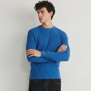 Reserved - Bavlněný svetr - Modrá obraz