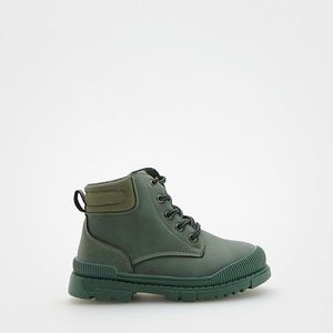 Reserved - Zateplené kotníkové boty se zapínáním na zip - Zelená obraz