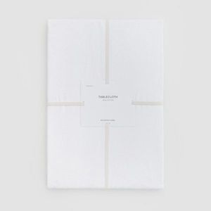 Reserved - Bavlněný ubrus s žakárovým vzorem - Bílá obraz