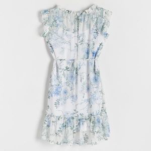Reserved - Mini šaty s volány - Modrá obraz