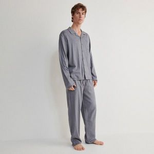 Reserved - Dvoudílné pyžamo s viskózou - Šedá obraz