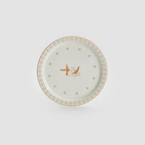 Reserved - Keramický talíř se vzorem - Bílá obraz