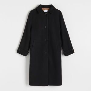 Reserved - Jednořadý kabát - Černý obraz