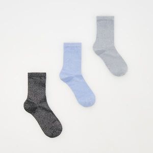 Reserved - Ponožky s metalizovanou nití 3 pack - Modrá obraz