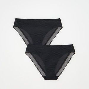 Reserved - Sada 2 kalhotek střihu bikini - Černý obraz