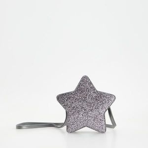 Reserved - Třpytivá kabelka ve tvaru hvězdy - Světle šedá obraz