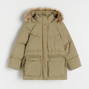 Reserved - Zateplená bunda s kapucí - Khaki obraz
