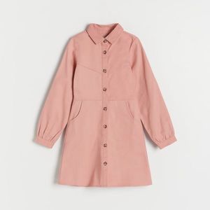 Reserved - Bavlněné šaty - Růžová obraz