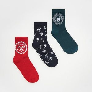 Reserved - Sada 3 párů vánočních ponožek - Zelená obraz