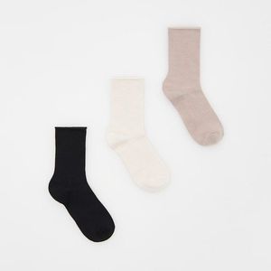 Reserved - Bavlněné ponožky 3 pack - Černý obraz