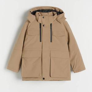 Reserved - Zimní bunda s kapucí - Hnědá obraz