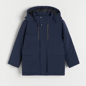Reserved - Zimní bunda s kapucí - Tmavomodrá obraz