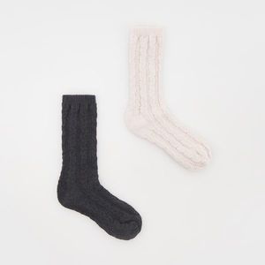 Reserved - Ponožky z měkkého úpletu - Šedá obraz